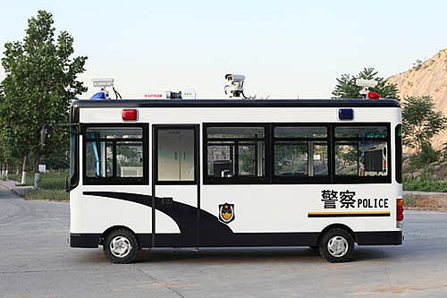 5.6m長(zhǎng)的電動(dòng)移動(dòng)警務(wù)室外觀(guān)（左側(cè)展示）