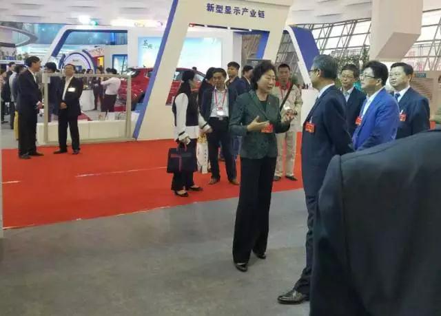 安徽省委書記李錦斌，代省長(zhǎng)李國英一行蒞臨躍迪集團(tuán)旗下安達(dá)爾汽車展位參觀指導(dǎo)