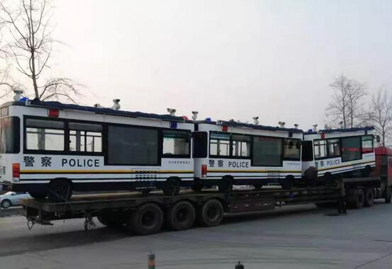 躍迪移動(dòng)警務(wù)室發(fā)車(chē)冀南地區(qū),鑄造安全屏障